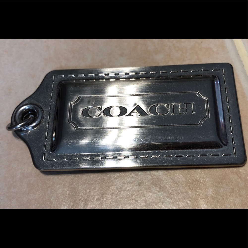 Coach large hang tag